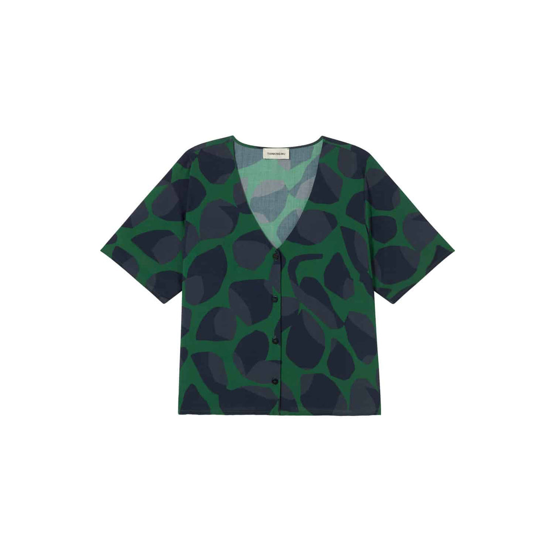 BLUSA - Thinking Mu, Leaf Dark Libelula