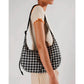 BOLSO - Baggu, Crescent Black & White Pixel Gingham