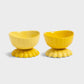 SET 2 BOWL - & Klevering, Coupe clam yellow