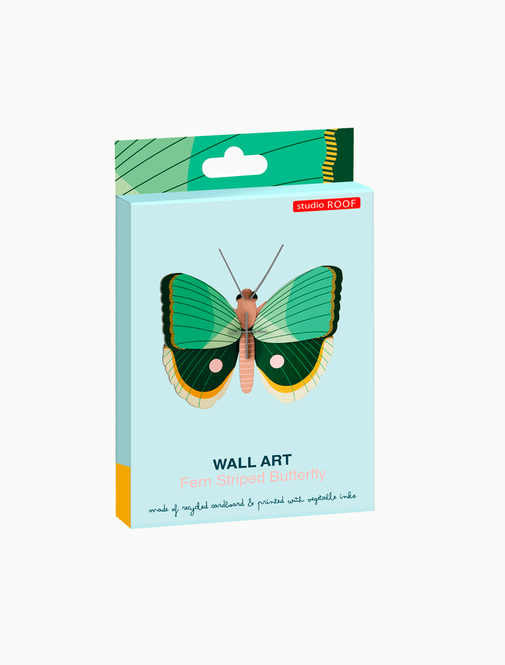 MAQUETA - Studio Roof, Fern Striped Butterfly