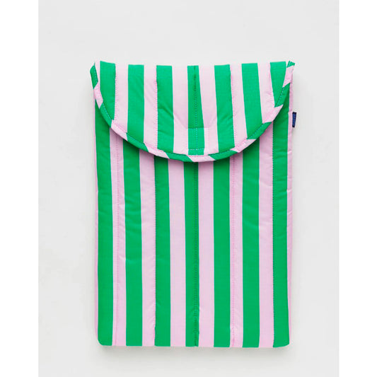 FUNDA DE PORTÁTIL 16" - Baggu, Pink Green Awning Stripe