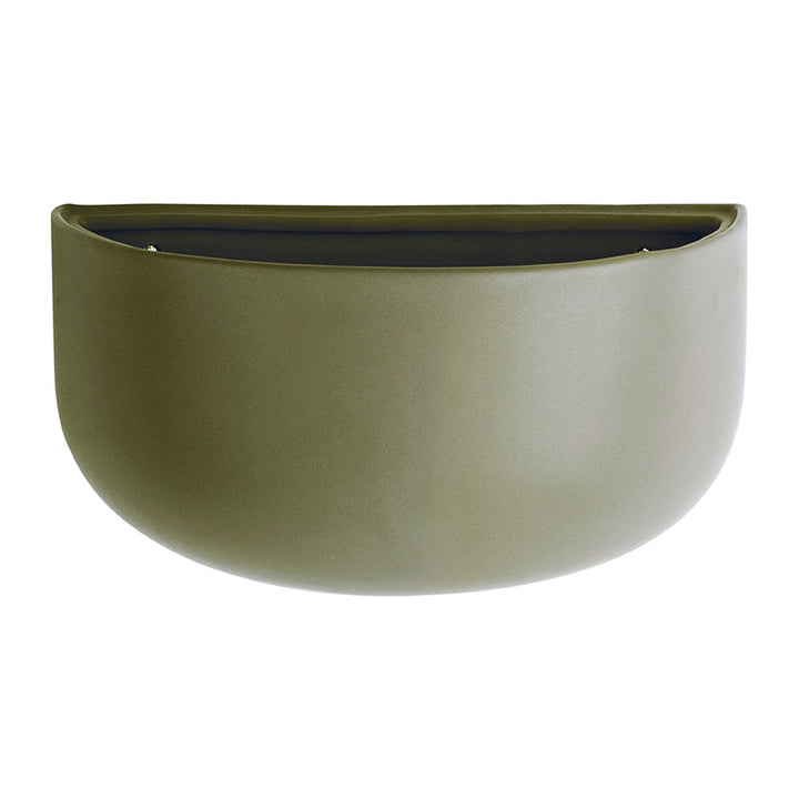 MACETERO PARED - Present Time, Oval wide verde
