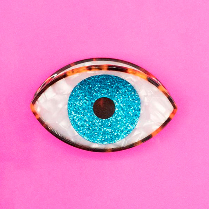 PINZA DE PELO - Coucou Suzette, Ojo azul glitter