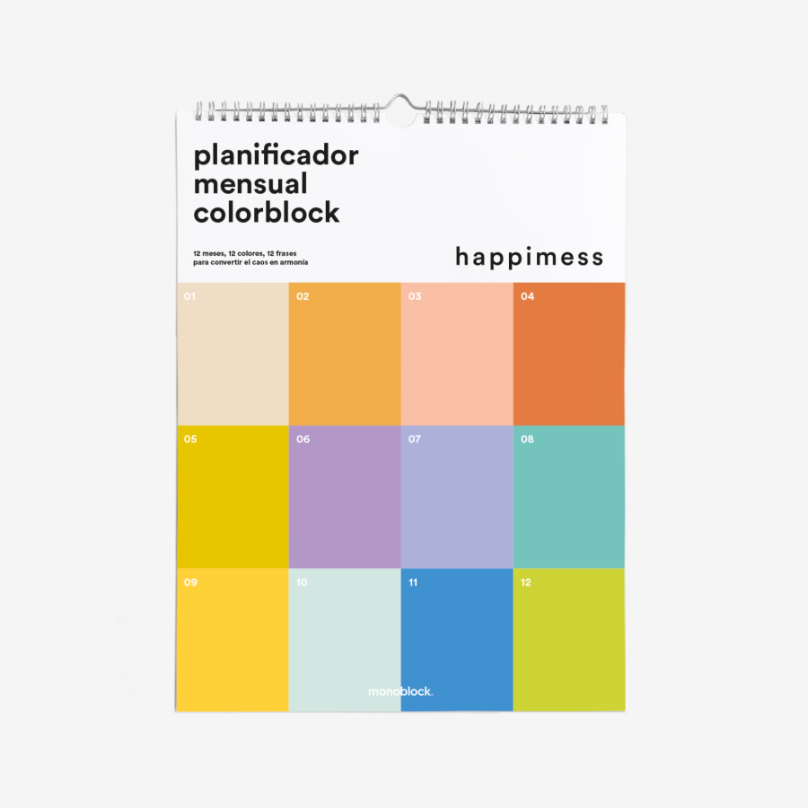 PLANIFICADOR PARED - Monoblock, Happimess colorblock A3