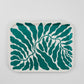 BANDEJA - Wrap Magazine, Green Leaves Rectangle Art Tray