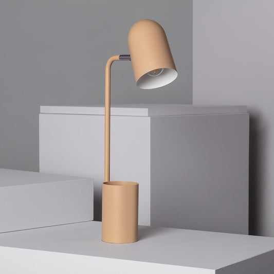 LÁMPARA DE MESA - White line, Lapicero camel