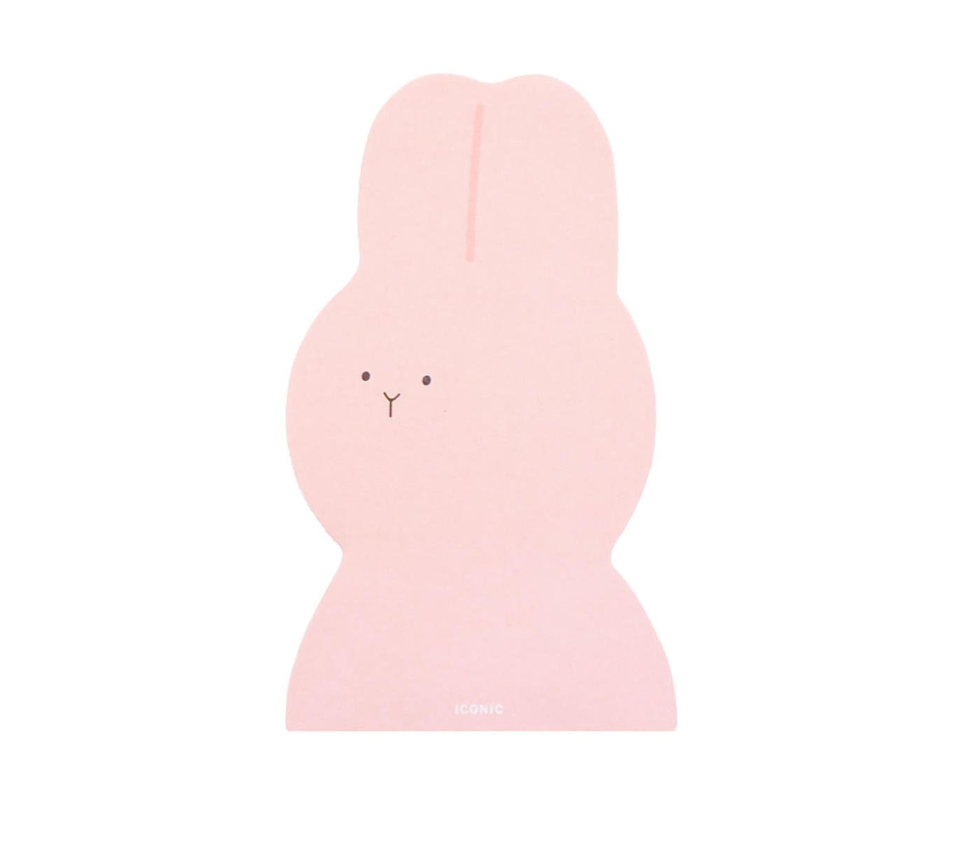 NOTAS ADHESIVAS - Iconic, Animal pink rabbit